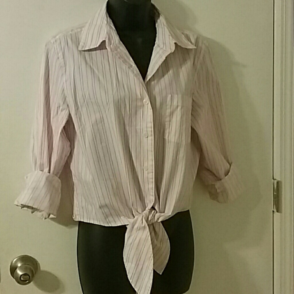 COUNTRY SHOP L TIE BLOUSE LONG SLEEVES